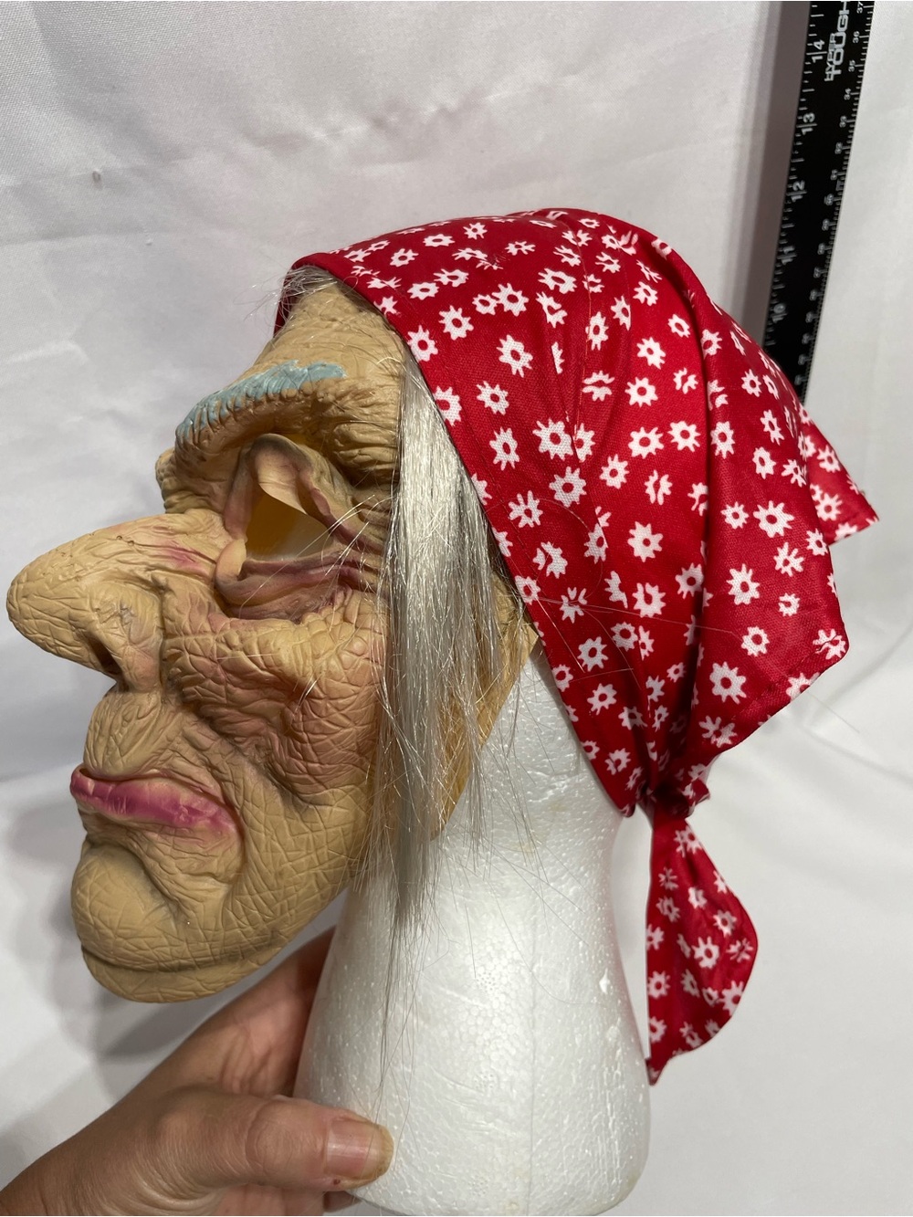 Scary Old Hag Halloween Mask Witch Good Condition